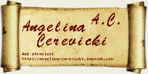 Angelina Čerevicki vizit kartica